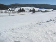 Blick vom Kleiserhof am 3.2.2008 nach Sden ber Unterwirtshaus zum Wilmershof