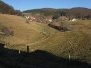 Blick nach Osten von Raich kommend auf Ried am 8.2.2008