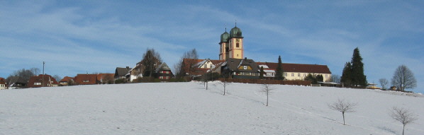 Blick nach Norden hoch zu St. Mrgen am 22.12.2007