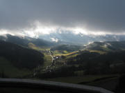 Blick von Lindenberg nach Sden ins Ibental am 6.1.2008 um 12.05 Uhr