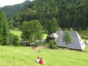 Blick nach Sdosten ber den Wolfenhof am 19.7.2008 um 15 Uhr