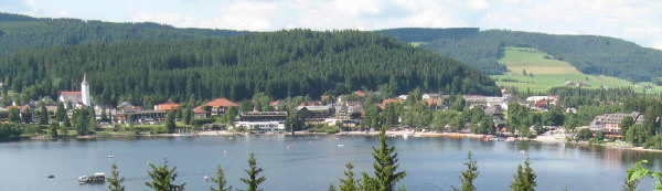 Blick nach Norden ber den Titisee am 23.7.2008