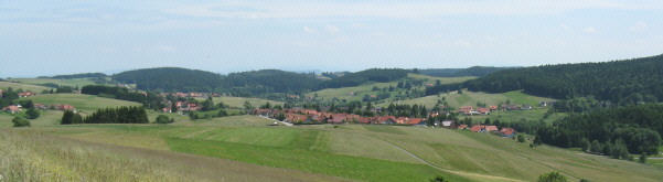 Blick nach Osten von Rütte auf Herrischried am 19.6.2008