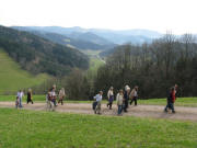 Blick nach Süden übers Ibental bis hoch zum Feldberg am 15.3.2008