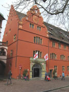 Tourist Information beim Rathaus Freiburg am 25.3.2008