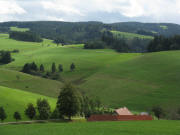 Blick nach Sdosten ber Pfndlerhansen, zur Spirzenstrasse am 7.9.2008