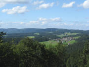 Blick nach Norden vom Steinberg über Hexental und Neukirch bis hin zum Brend am 13.8.2008