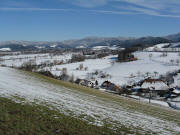 Blick nach Nordosten über Fischbach nach Kirchzarten am 18.2.2009