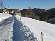 Blick nach Osten zum Langeckhof am 12.1.2009 - oben Gtenbach