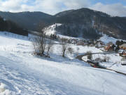 Blick nach Westen ber Prg zum Nollenkopf 1163 m am 27.1.2009