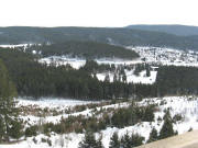 Blick vom Riesenbhlturm nach Sdosten zum Dresselbachtal und Schluchsee-Ort am 16.1.2009