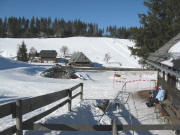 Blick nach Westen ber den Stollenbach-Lift zur Stollenbacher Htte am 30.1.2009 - oben rechts der Kinderlift