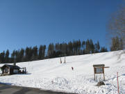 Blick nach Sdwesten zum Kinderlift am 30.1.2009 