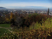 Blick nach Südwesten von  der Ludwigshöhe auf Freiburg am 31.10.2009