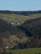 Tele-Blick von der Lindlehöh nach Nordosten über den Sägendobel zum Absätzlerhof und Neuwelt am 18.11.2009