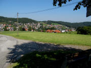 Blick von Kuttlematten nach Nordosten über Schonach am 8.9.2009