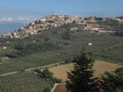 View from Colle Alto to north toTrevi on October 2009