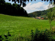Blick vom Pfaffendobel nach Südwest auf Buchenbach am 26.8.09