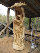 Skulptur von Thomas Rees für die Anna-Kapelle am 10.4.2010