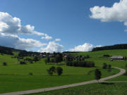 Blick vom Gasthaus Schneeberg nach Norden auf Waldau am 1.9.2010