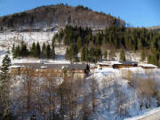 Blick nach Nordwesten: Alpines Trainingszentrum in Fahl am 14.2.2010