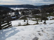 Blick nach Westen von Raitbach ins Wiesental nach Hausen am 21.2.2010