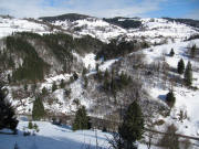 Blick vom Strchen Husarenhle - Rohrberg am 21.2.2010 nach Nordosten zu Hg-Ehrsbach