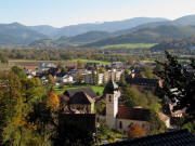 Blick vom Scheibenberg nach Osten über Ebnet am 26.10.2010