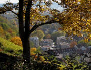 Blick vom Schlossberg nach Sdosten zur Oberau am 28.10.2010