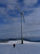 Windräder auf dem Schillingerberg im Dezember 2010 