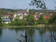 Murg am 16.4.2011: Blick nach Norden ber den Rhein