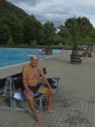 Bankscher Hof-Wirt am 13.9.2011 im Strandbad: 1000 m = 20 Bahnen schwimmen