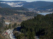 Brental am 7.2.2011: Blick vom Gtzenberg nach Nordosten ber den Titisee bis Ober-Schwrzenbach