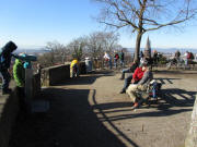 Blick nach Westen am Kanonenplatz am16.1.2011 bei 13 Grad PLUS