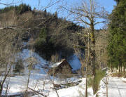 Blick nach Westen zum Kilpenlangenhof am 4.1.2011