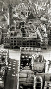 Blick nach Westen Nov 1944;  Warenhausgebäude Knopf/Richter nach dem Luftangriff  Foto: Stadtarchiv Freiburg