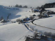 Schauinsland am 2.2.2011: Tele-Blick nach Nordwesten vom Köpfle zum Stohren - rechts Gießhübel
