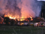 Brennende Scheune des Scherpeterhof am 3.7.2011
