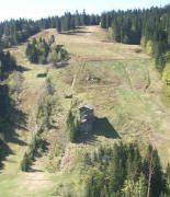 Blick nach Sden zur Grafenmatte im August 2001 - im Winter sieht es viel steiler aus!